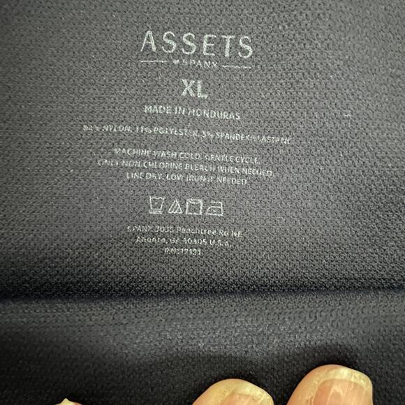 Love your Assets Spanx High Waisted Seamless Shaping Blue Demin Wash Leggings XL - Picture 5 of 9